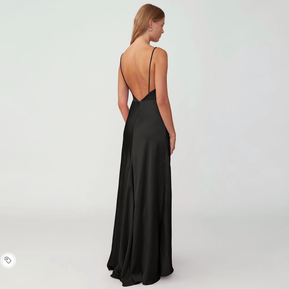 Fame & Partners strapped draped gown